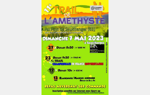 TRAIL DE L'AMETHYSTE 2023